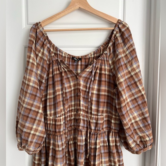 Madewell Sophia Gauze Midi Dress - Picture 2 of 5